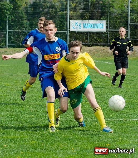 Zdjęcie w galerii na portalu naszraciborz.pl: Ciężka przeprawa markowickich juniorów wiadomości z regionu