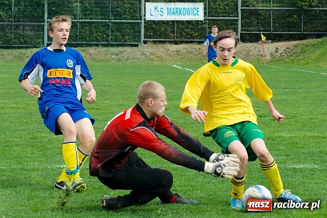 Zdjęcie w galerii na portalu naszraciborz.pl: Ciężka przeprawa markowickich juniorów wiadomości z regionu