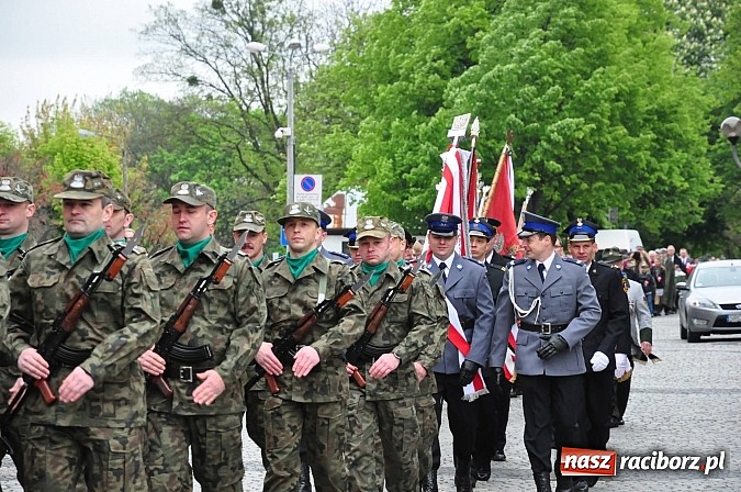 Zdjęcie w galerii na portalu naszraciborz.pl: Raciborskie obchody Święta 3 Maja wiadomości z regionu
