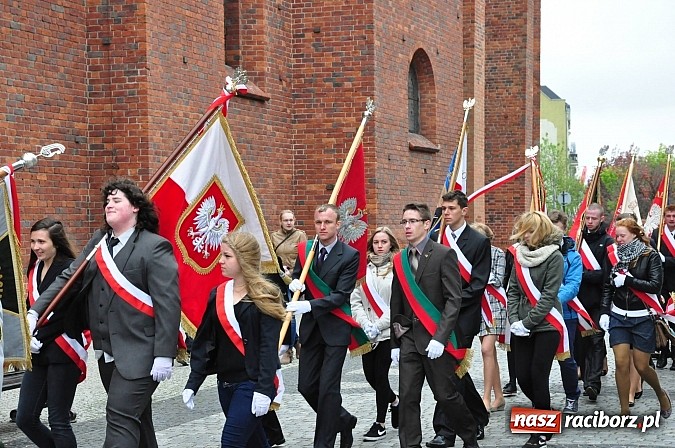 Zdjęcie w galerii na portalu naszraciborz.pl: Raciborskie obchody Święta 3 Maja wiadomości z regionu