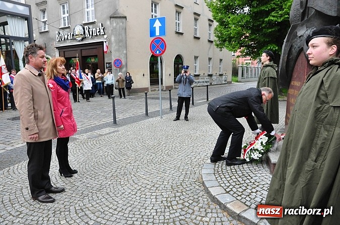Zdjęcie w galerii na portalu naszraciborz.pl: Raciborskie obchody Święta 3 Maja wiadomości z regionu