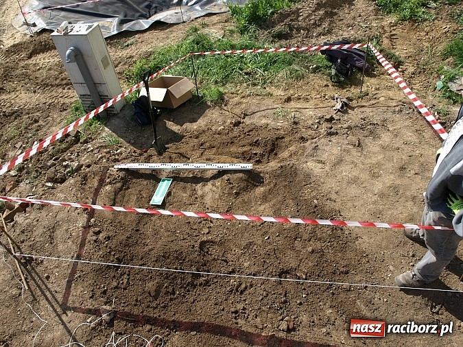 Zdjęcie w galerii na portalu naszraciborz.pl: Na terenie budowy hali sportowej w Grzegorzowicach znaleziono ludzkie szczątki wiadomości z regionu