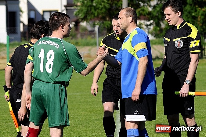 Zdjęcie w galerii na portalu naszraciborz.pl: Dzięwięć bramek i pogrom w Krzyżanowicach wiadomości z regionu