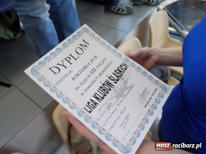 Zdjęcie w galerii na portalu naszraciborz.pl: Pływanie. Wiktoria na podium  wiadomości z regionu