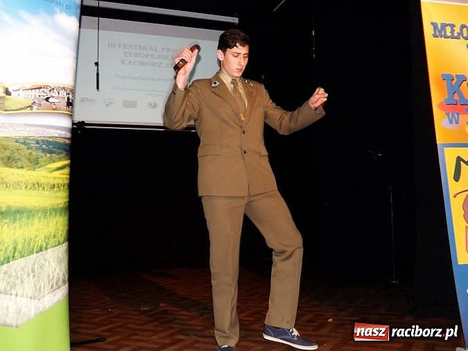 Zdjęcie w galerii na portalu naszraciborz.pl: Fesiwal Piosenki Europejskiej: Eliminacje wojewódzkie w MDK wiadomości z regionu