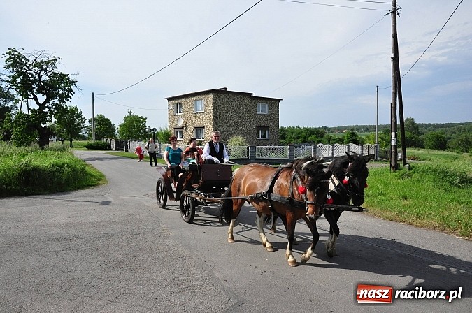 Zdjęcie w galerii na portalu naszraciborz.pl: W Brzeziu jak co roku szli ze świętym Urbanem wiadomości z regionu