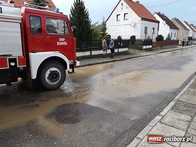 Zdjęcie w galerii na portalu naszraciborz.pl: Sobieskiego zalana drugi raz w ciągu doby  wiadomości z regionu