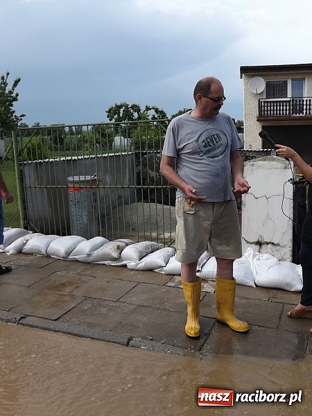 Zdjęcie w galerii na portalu naszraciborz.pl: Sobieskiego zalana drugi raz w ciągu doby  wiadomości z regionu