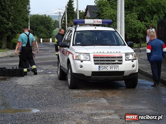Zdjęcie w galerii na portalu naszraciborz.pl: Sobieskiego zalana drugi raz w ciągu doby  wiadomości z regionu