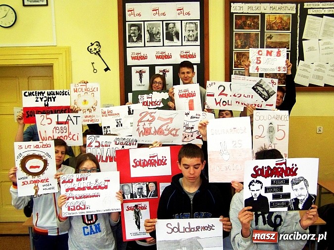 Zdjęcie w galerii na portalu naszraciborz.pl: Lekcja Wolności 1989-2014 w G5 w Raciborzu wiadomości z regionu