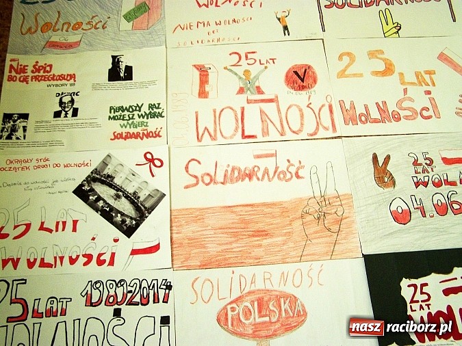 Zdjęcie w galerii na portalu naszraciborz.pl: Lekcja Wolności 1989-2014 w G5 w Raciborzu wiadomości z regionu