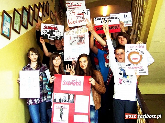 Zdjęcie w galerii na portalu naszraciborz.pl: Lekcja Wolności 1989-2014 w G5 w Raciborzu wiadomości z regionu