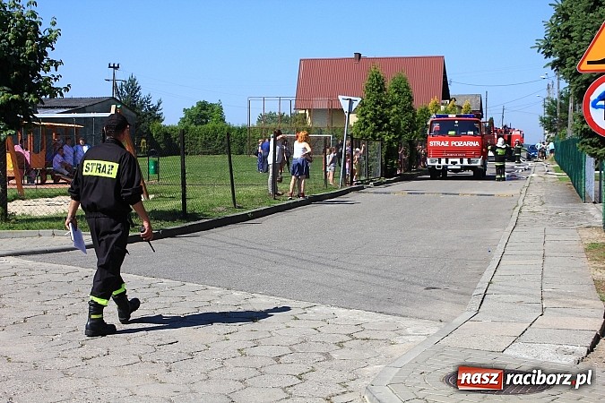 Zdjęcie w galerii na portalu naszraciborz.pl: Gminne ćwiczenia OSP: Pożar w ZSP w Borucinie, poszkodowana nauczycielka wiadomości z regionu