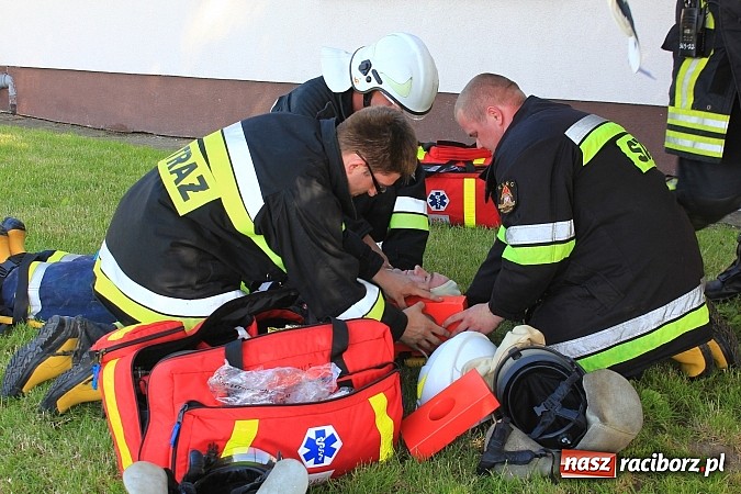 Zdjęcie w galerii na portalu naszraciborz.pl: Gminne ćwiczenia OSP: Pożar w ZSP w Borucinie, poszkodowana nauczycielka wiadomości z regionu