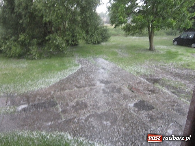 Zdjęcie w galerii na portalu naszraciborz.pl: Burza i potężne gradobicie w Rudach  wiadomości z regionu