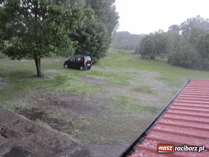 Zdjęcie w galerii na portalu naszraciborz.pl: Burza i potężne gradobicie w Rudach  wiadomości z regionu