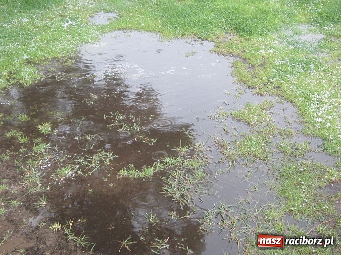 Zdjęcie w galerii na portalu naszraciborz.pl: Burza i potężne gradobicie w Rudach  wiadomości z regionu
