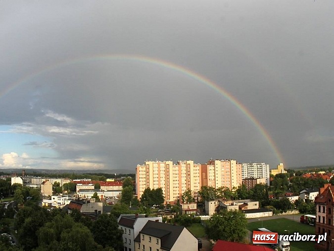 Zdjęcie w galerii na portalu naszraciborz.pl: Piękna tęcza nad Raciborzem wiadomości z regionu