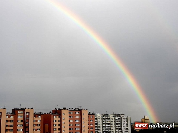 Zdjęcie w galerii na portalu naszraciborz.pl: Piękna tęcza nad Raciborzem wiadomości z regionu