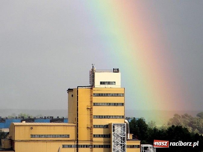 Zdjęcie w galerii na portalu naszraciborz.pl: Piękna tęcza nad Raciborzem wiadomości z regionu