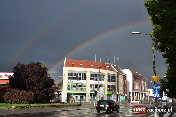 Zdjęcie w galerii na portalu naszraciborz.pl: Piękna tęcza nad Raciborzem wiadomości z regionu