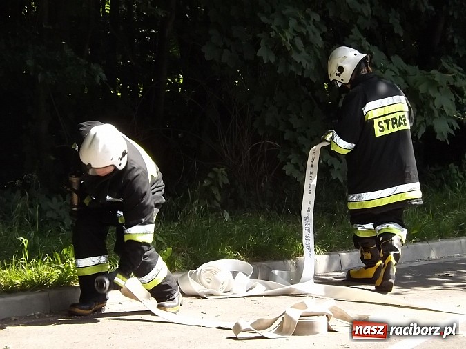Zdjęcie w galerii na portalu naszraciborz.pl: Pożar lasu Obora, poszkodowany strażak. Na szczęście to tylko ćwiczenia wiadomości z regionu