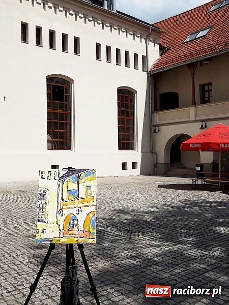 Zdjęcie w galerii na portalu naszraciborz.pl: Na zamku trwa plener artystyczny wiadomości z regionu