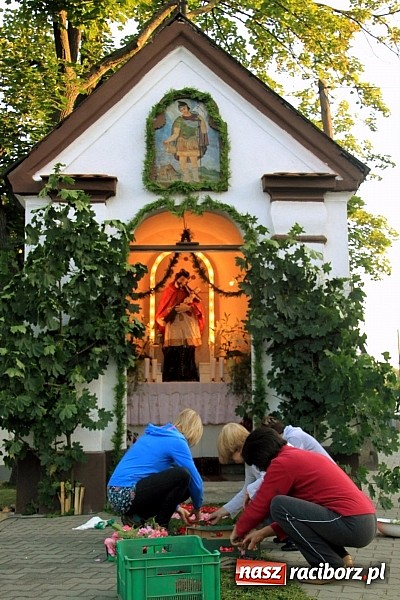 Zdjęcie w galerii na portalu naszraciborz.pl: W Wojnowicach powstały piękne dywany z kwiat&oacute;w wiadomości z regionu