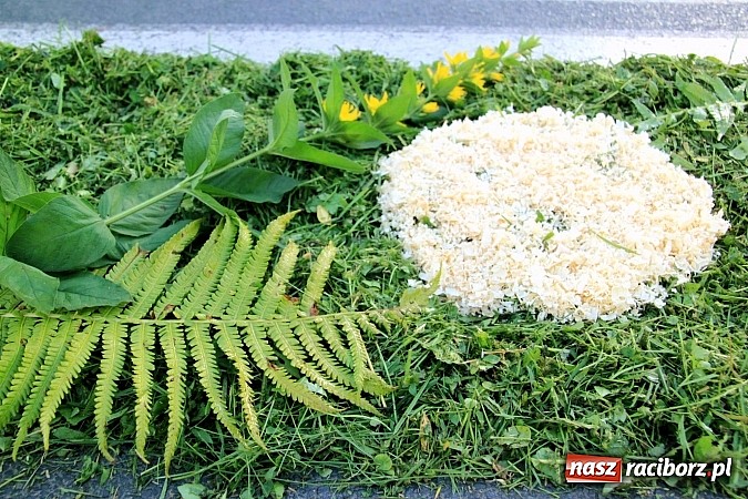 Zdjęcie w galerii na portalu naszraciborz.pl: W Wojnowicach powstały piękne dywany z kwiat&oacute;w wiadomości z regionu