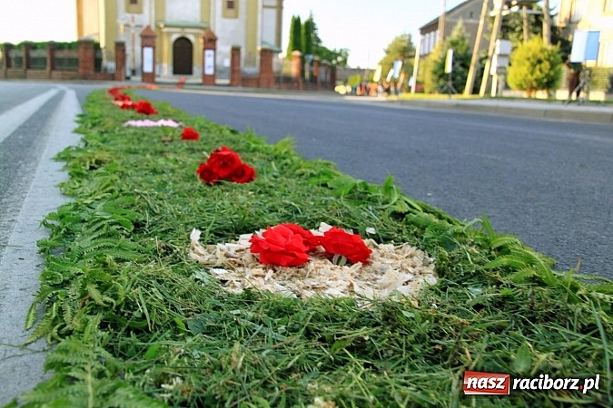 Zdjęcie w galerii na portalu naszraciborz.pl: W Wojnowicach powstały piękne dywany z kwiat&oacute;w wiadomości z regionu