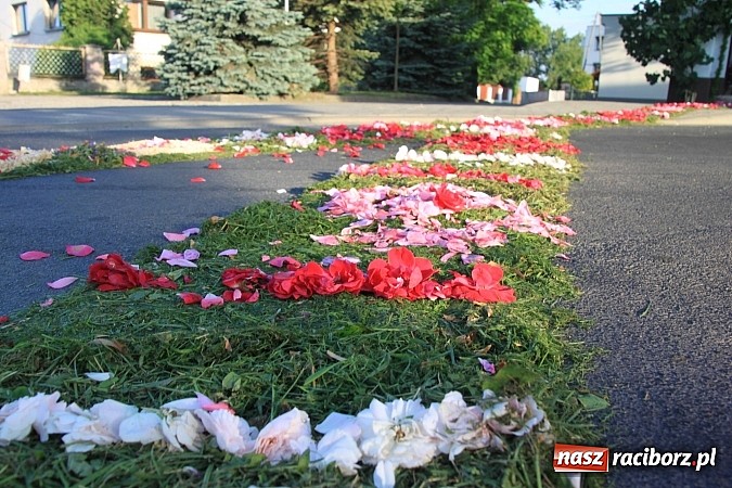 Zdjęcie w galerii na portalu naszraciborz.pl: W Wojnowicach powstały piękne dywany z kwiat&oacute;w wiadomości z regionu