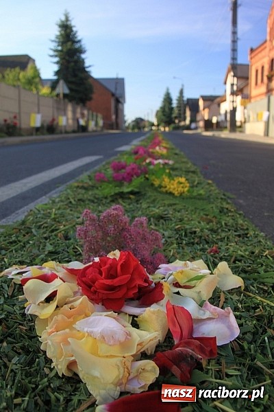 Zdjęcie w galerii na portalu naszraciborz.pl: W Wojnowicach powstały piękne dywany z kwiat&oacute;w wiadomości z regionu