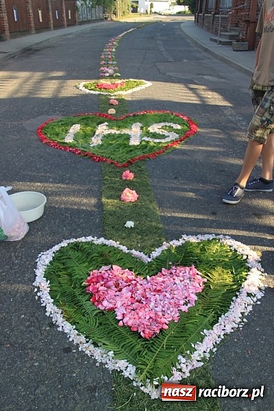 Zdjęcie w galerii na portalu naszraciborz.pl: W Wojnowicach powstały piękne dywany z kwiat&oacute;w wiadomości z regionu