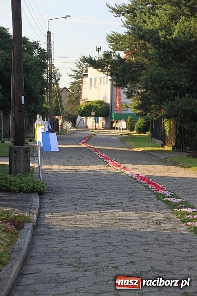 Zdjęcie w galerii na portalu naszraciborz.pl: W Wojnowicach powstały piękne dywany z kwiat&oacute;w wiadomości z regionu