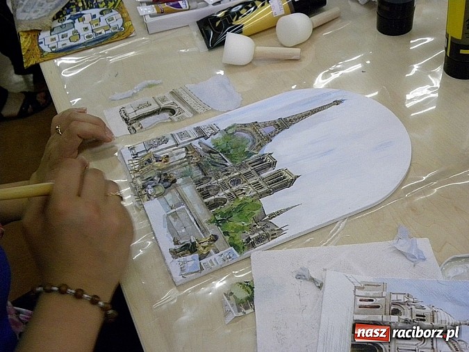 Zdjęcie w galerii na portalu naszraciborz.pl: Mała akademia sztuki: Tym razem decoupage wiadomości z regionu