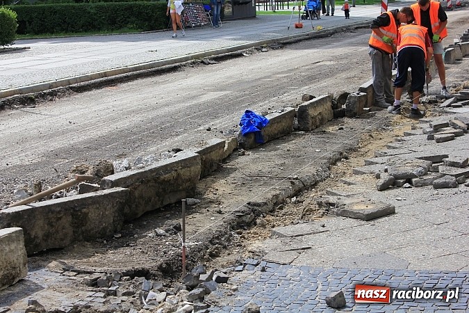 Zdjęcie w galerii na portalu naszraciborz.pl: Prace na ulicy Nowej idą pełną parą wiadomości z regionu
