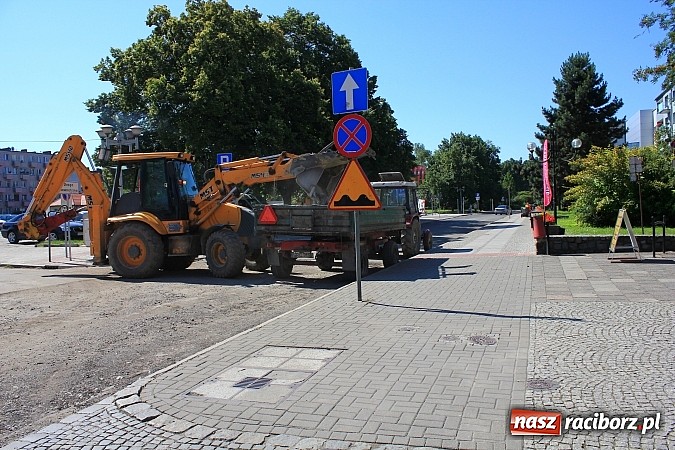 Zdjęcie w galerii na portalu naszraciborz.pl: Prace na ulicy Nowej idą pełną parą wiadomości z regionu