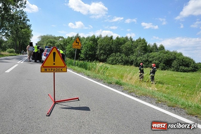 Zdjęcie w galerii na portalu naszraciborz.pl: 29-latek na motocyklu suzuki ranny na DW 919 na wysokości Małej Nędzy wiadomości z regionu