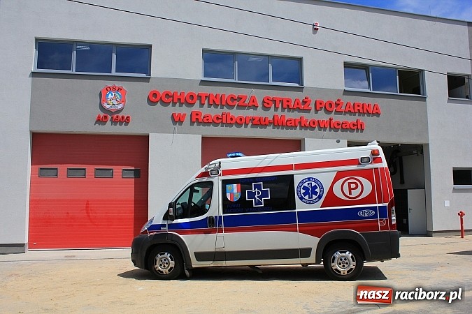 Zdjęcie w galerii na portalu naszraciborz.pl: Wypadek na budowie nowej remizy w Markowicach wiadomości z regionu