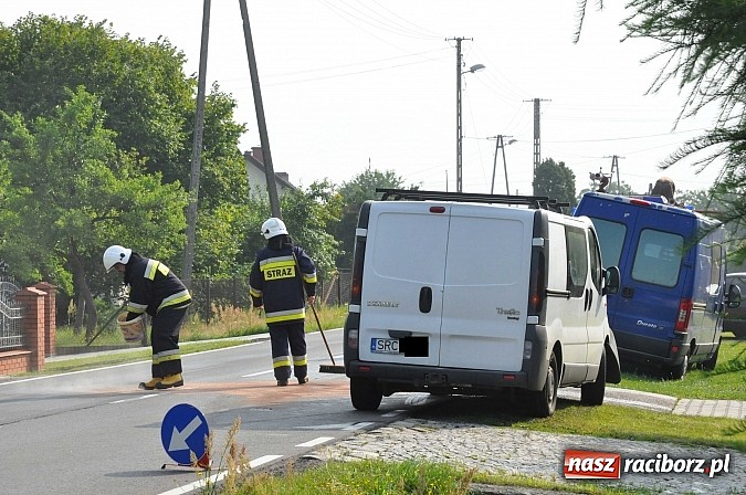 Zdjęcie w galerii na portalu naszraciborz.pl: Zderzenie busów na DW 919 w miejscowości Rudy - Kolonia Renerowska wiadomości z regionu