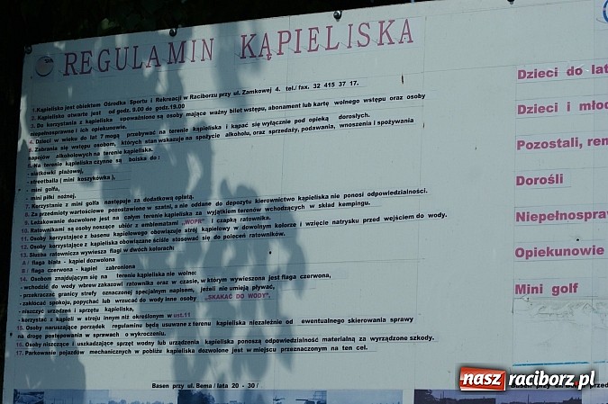 Zdjęcie w galerii na portalu naszraciborz.pl: Tak się odpoczywa na kąpielisku Obora wiadomości z regionu