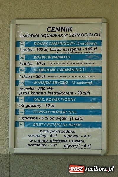 Zdjęcie w galerii na portalu naszraciborz.pl: Nad wodę po ochłodę. Aquabrax Szymocice wiadomości z regionu