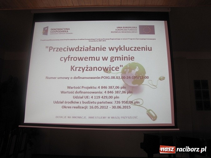 Zdjęcie w galerii na portalu naszraciborz.pl: Internet i 200 komputerów dla mieszkańców – projekt gminy Krzyżanowice wiadomości z regionu