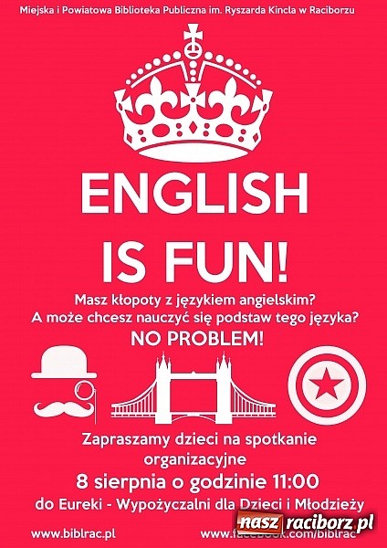 Zdjęcie w galerii na portalu naszraciborz.pl: English is Fun! Czyli nauka angielskiego w bibliotece wiadomości z regionu