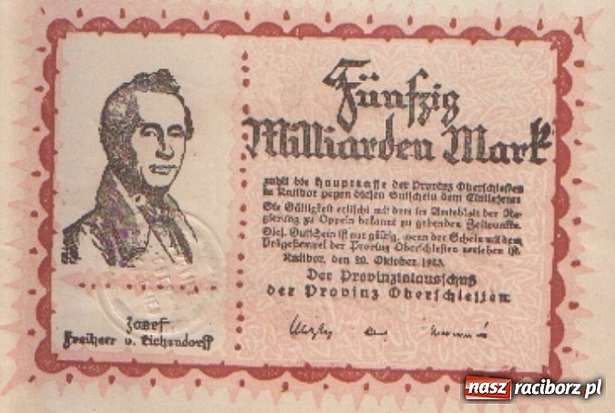 Zdjęcie w galerii na portalu naszraciborz.pl: W latach szalejącej inflacji w Raciborzu emitowano miliardy marek! wiadomości z regionu