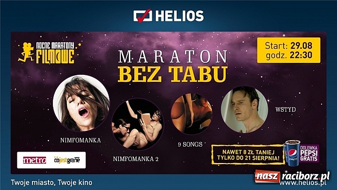 Zdjęcie w galerii na portalu naszraciborz.pl: Mamy darmowe wejściówki na seanse filmowe w kinie Helios w Kedzierzynie-Koźlu wiadomości z regionu