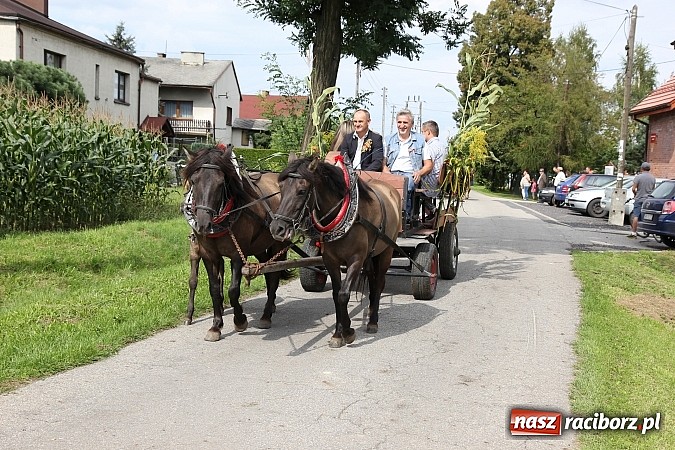 Zdjęcie w galerii na portalu naszraciborz.pl: Długi i barwny korowód dożynkowy w Łańcach wiadomości z regionu