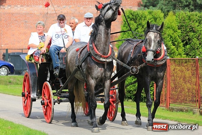 Zdjęcie w galerii na portalu naszraciborz.pl: Długi i barwny korowód dożynkowy w Łańcach wiadomości z regionu