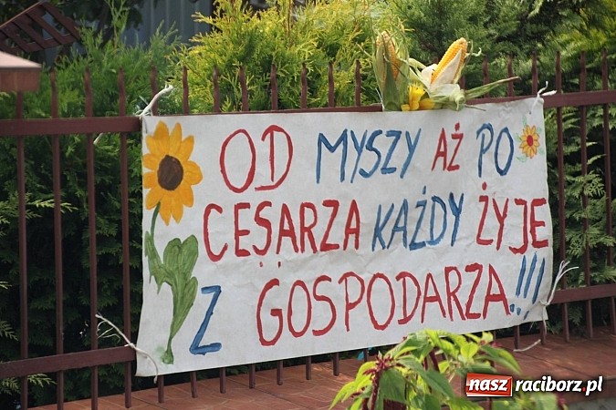 Zdjęcie w galerii na portalu naszraciborz.pl: Harnaś w koloratce i jego weseli parafianie, czyli wojnowickie dożynki 2014 wiadomości z regionu