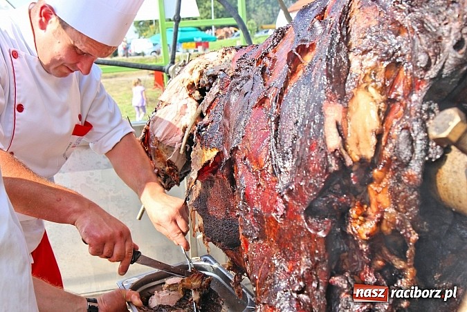Zdjęcie w galerii na portalu naszraciborz.pl: Pyszna wołowina na dożynkach gminnych na Grab&oacute;wce prosto od Ernestyna Janety! wiadomości z regionu